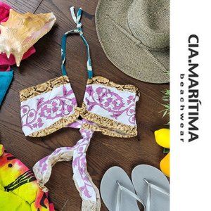 Cia. Marítima Bandeau Bikini Top